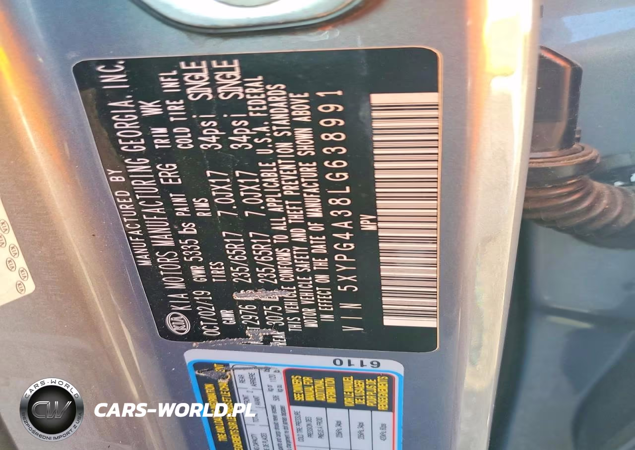 2020 Kia Sorento Lx VIN:5XYPG4A38LG638991 - 12