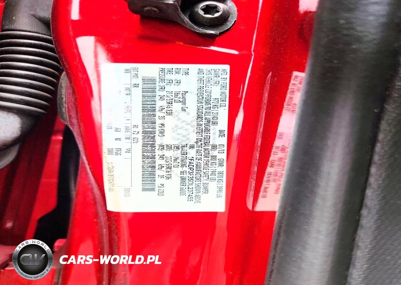 2013 Ford Focus Se VIN:1FADP3F25DL237455 - 12