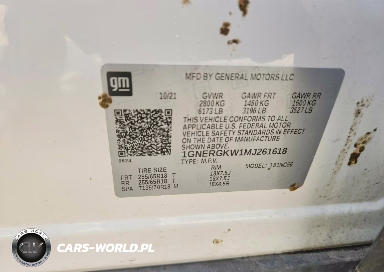 2021 Chevrolet Traverse Lt VIN:1GNERGKW1MJ261618 - 13