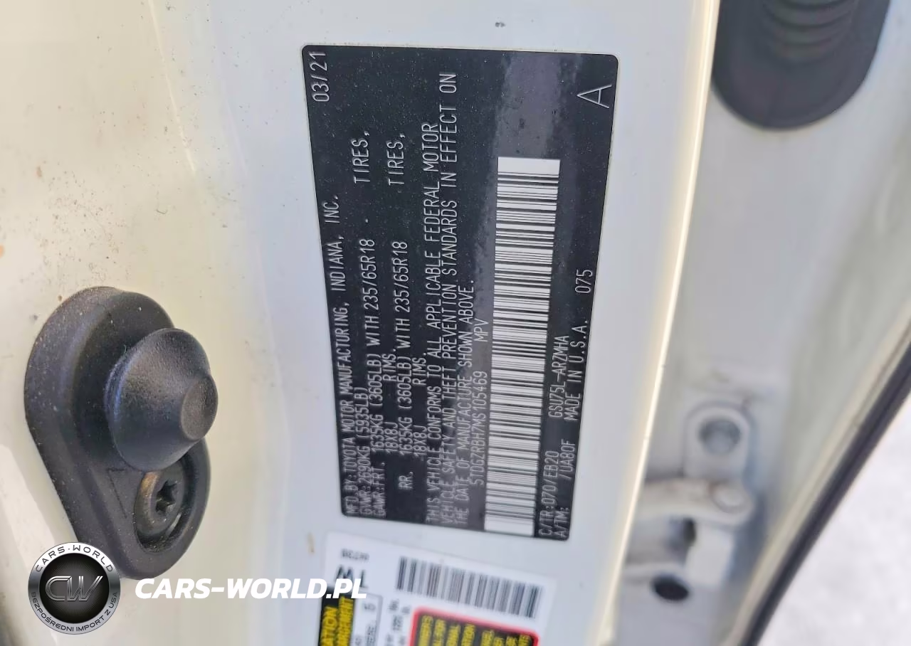 2021 Toyota Highlander Xle VIN:5TDGZRBH7MS105469 - 13