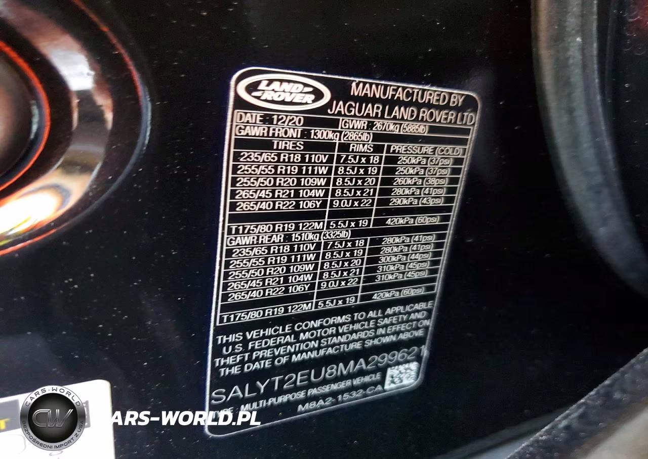 2021 Land Rover Range Rover Velar R-Dynamic S VIN:SALYT2EU8MA299621 - 13
