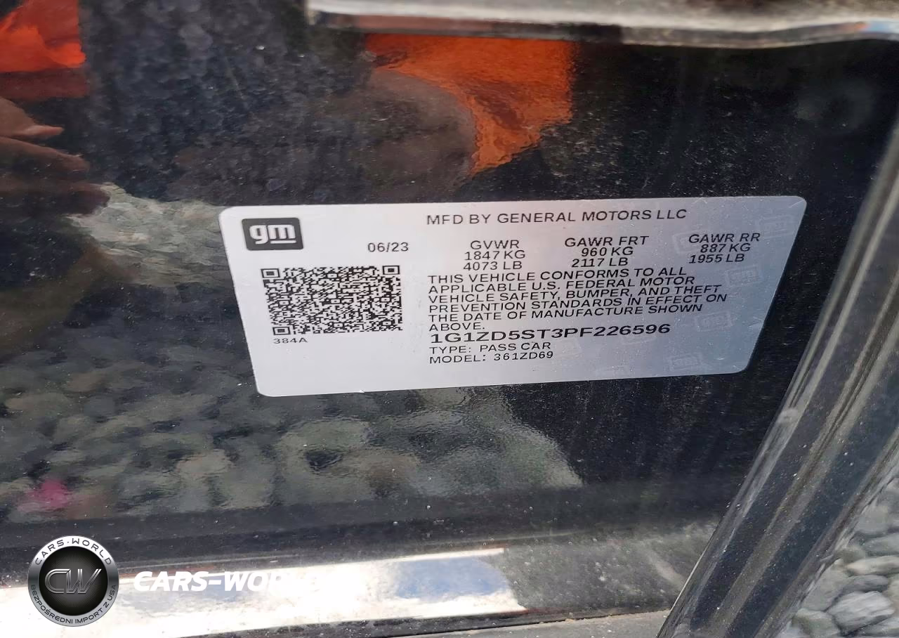 2023 Chevrolet Malibu Lt VIN:1G1ZD5ST3PF226596 - 12