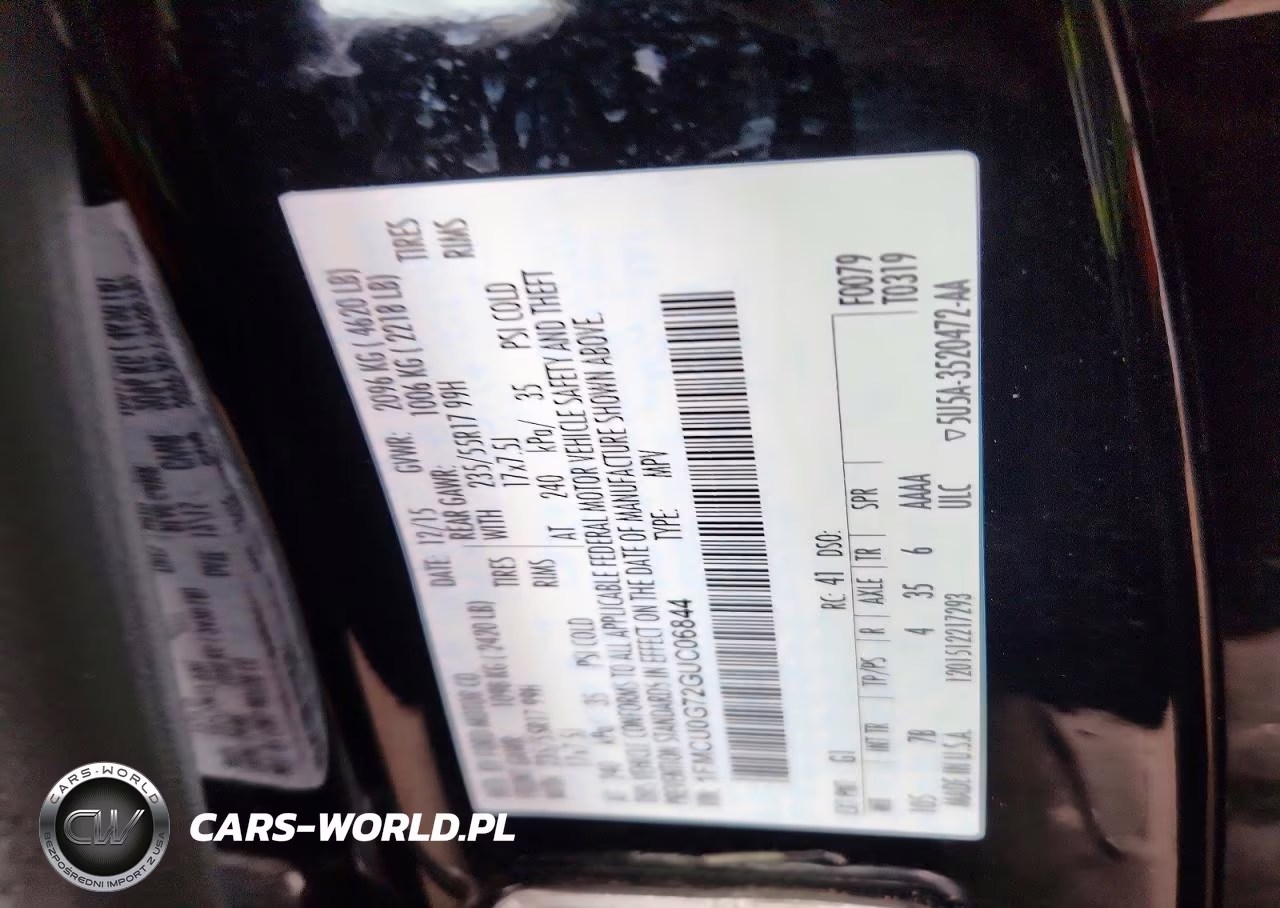 2016 Ford Escape Se VIN:1FMCU0G72GUC06844 - 14