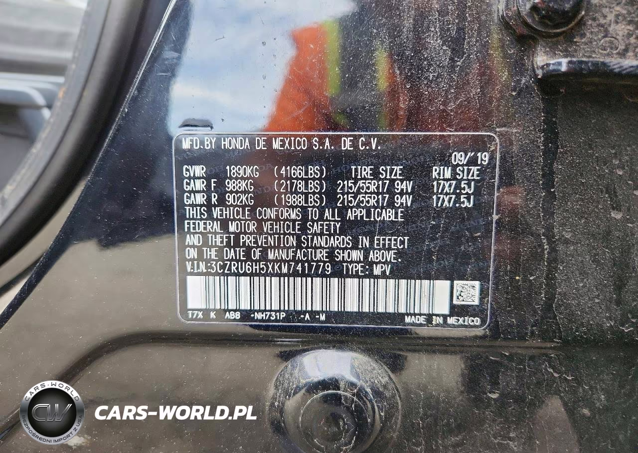 2019 Honda Hr-V Ex VIN:3CZRU6H5XKM741779 - 13