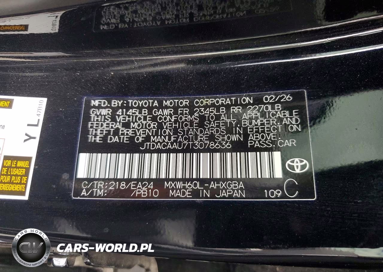 2026 Toyota Prius Nightshade VIN:JTDACAAU7T3078636 - 12