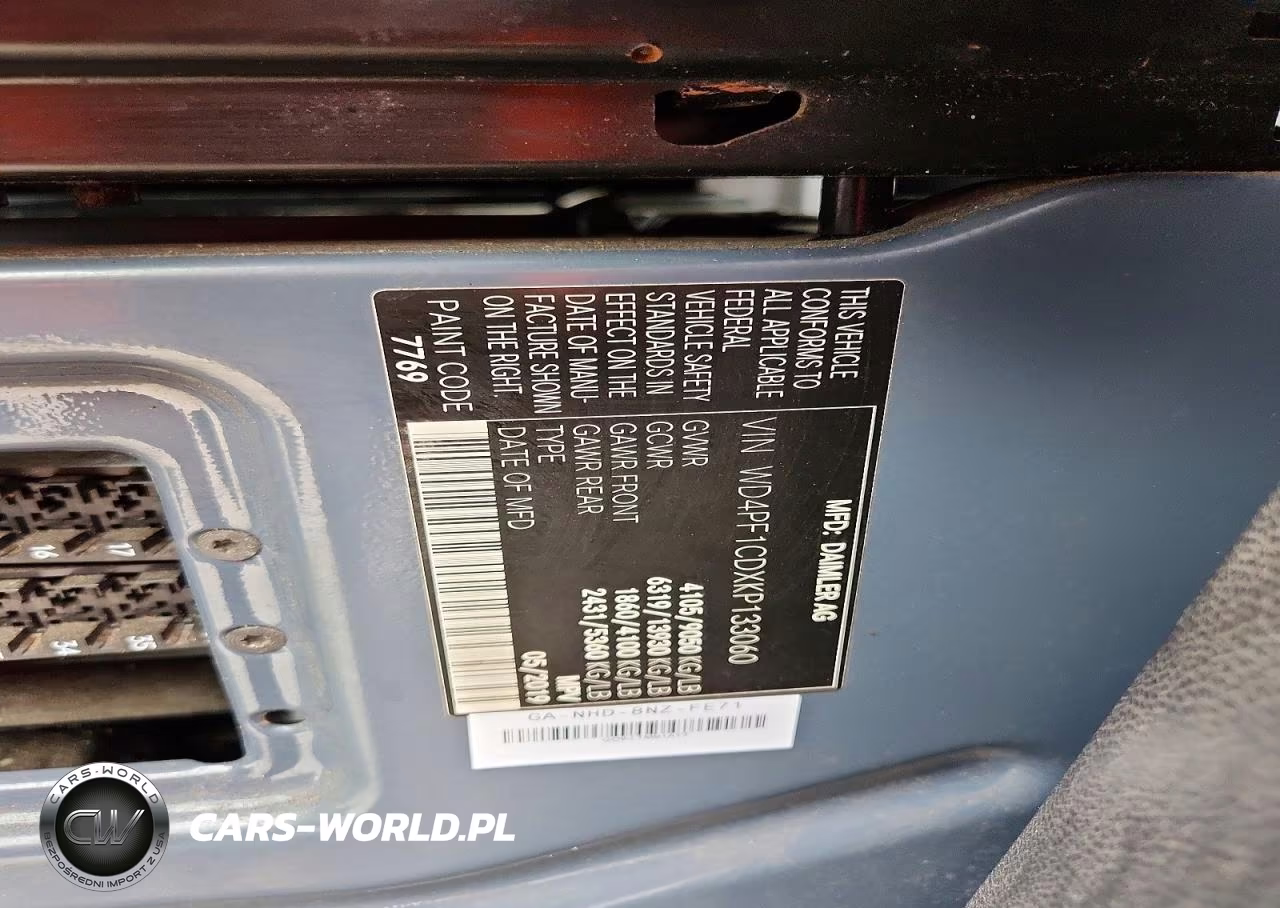 2019 Mercedes-Benz Sprinter 2500-3500 VIN:WD4PF1CDXKP133060 - 13