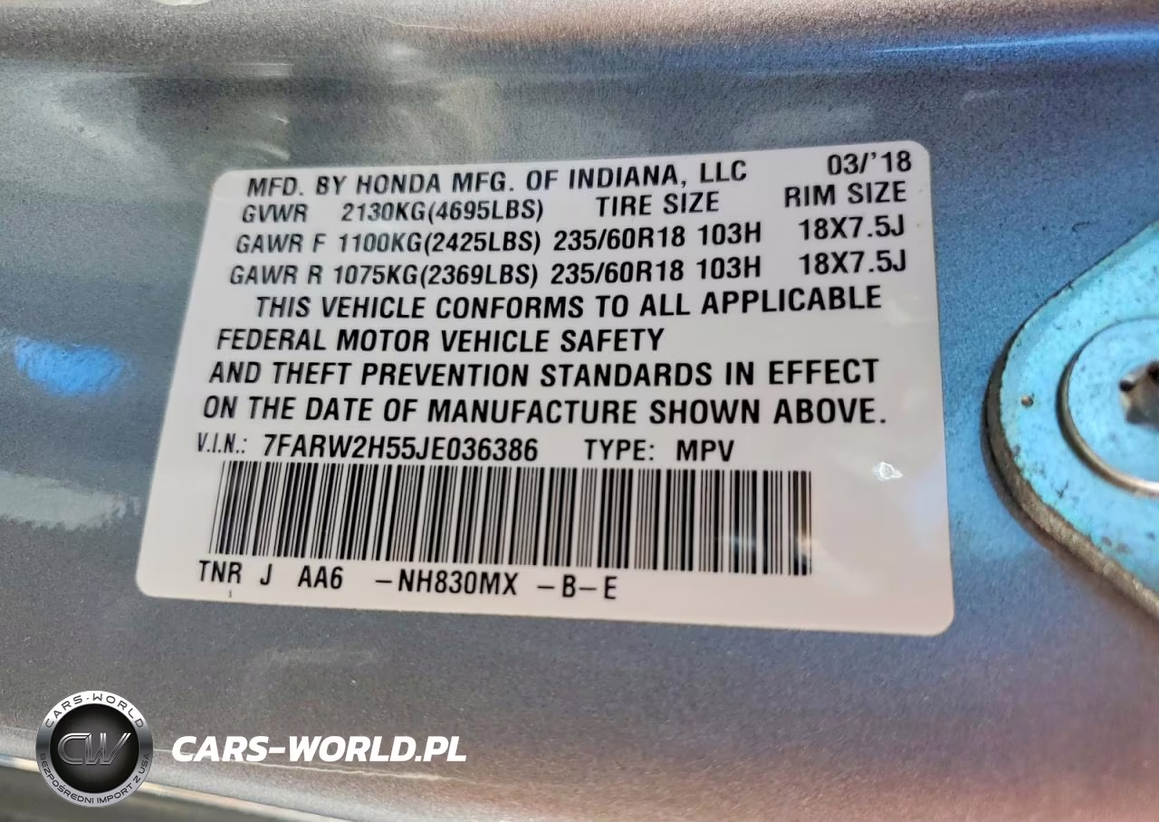 2018 Honda Cr-V Ex VIN:7FARW2H55JE036386 - 13