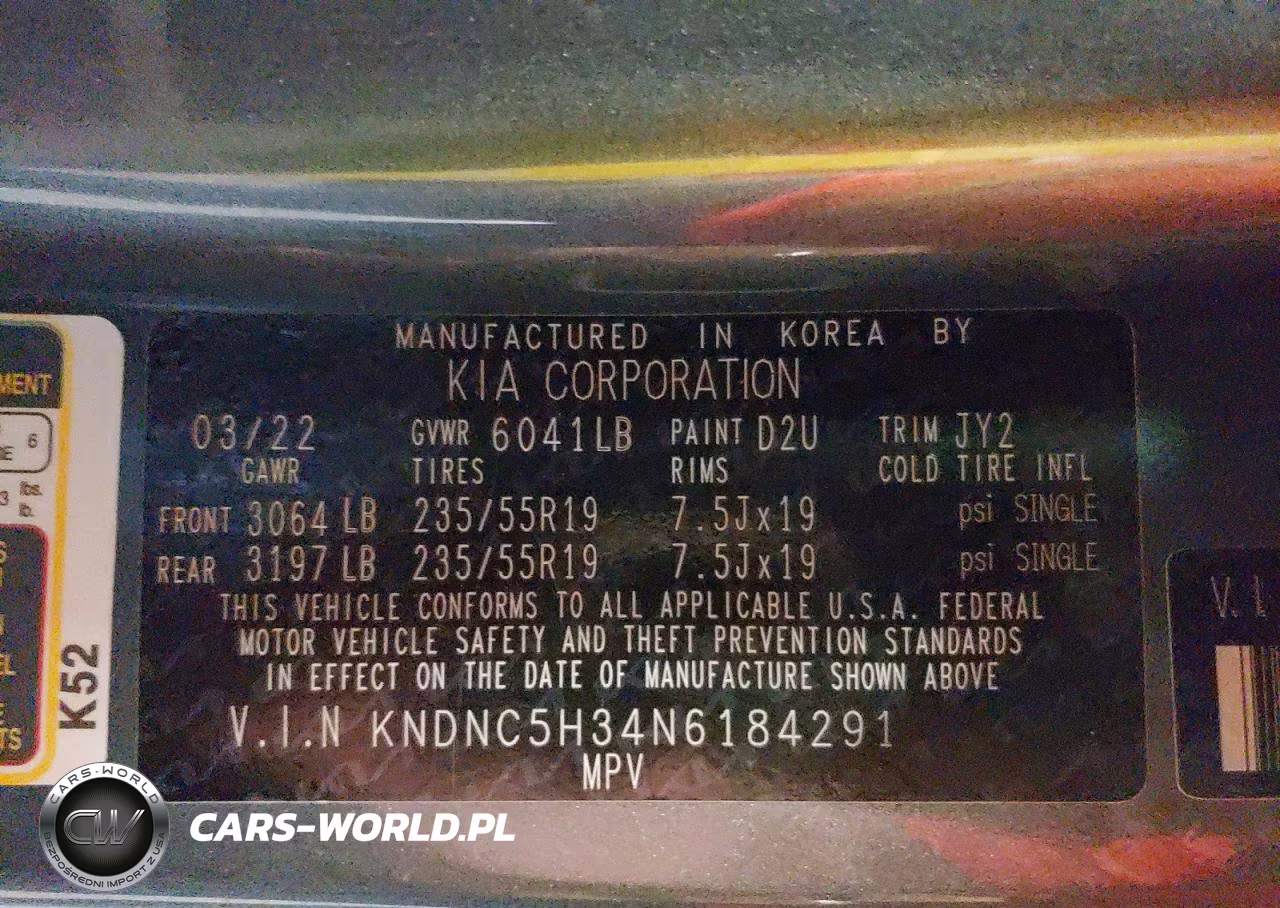 2022 Kia Carnival Ex VIN:KNDNC5H34N6184291 - 14