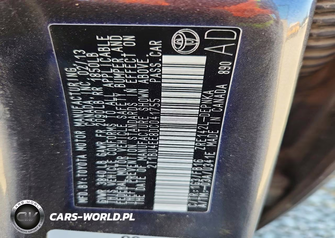 2013 Toyota Corolla Le VIN:2T1BU4EE8DC041755 - 12
