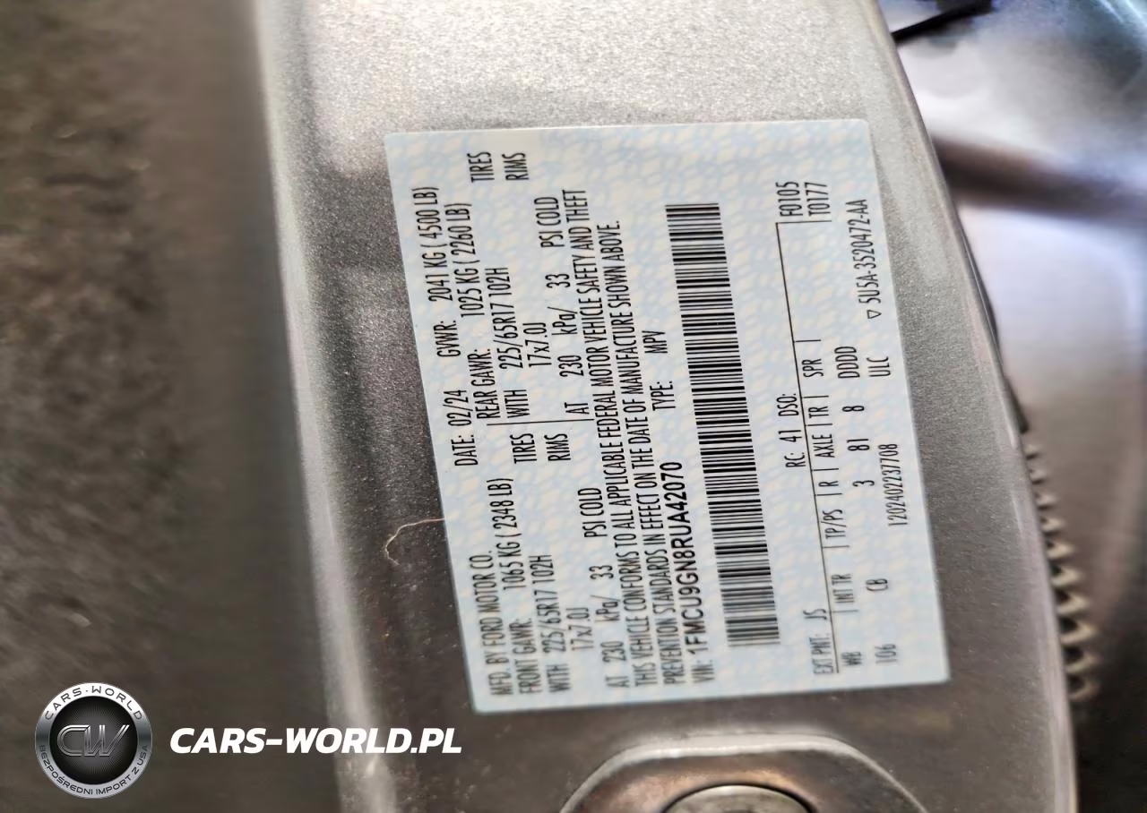 2024 Ford Escape Active VIN:1FMCU9GN8RUA42070 - 13