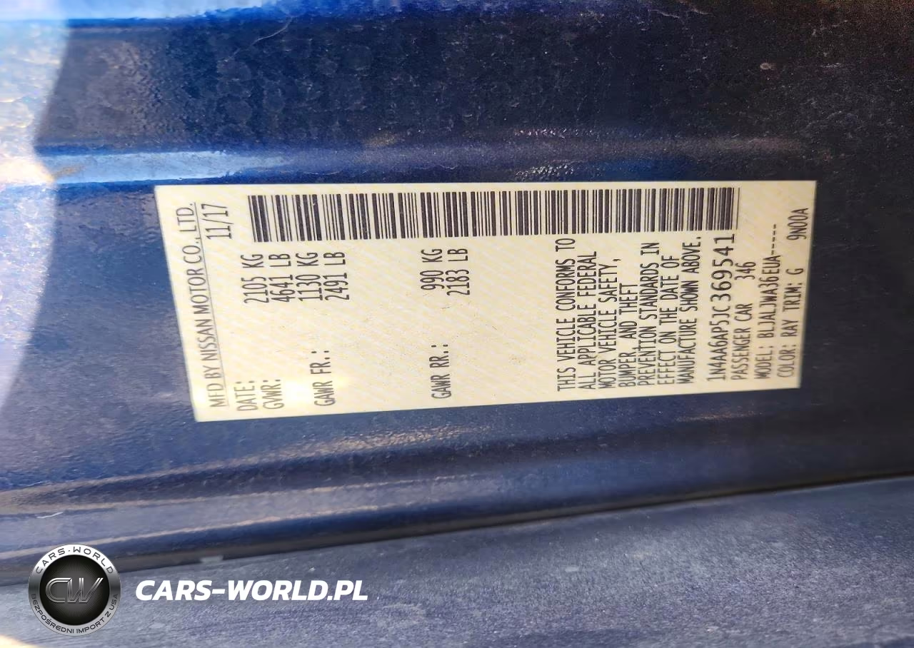 2018 Nissan Maxima 3.5 Sv VIN:1N4AA6AP5JC369541 - 13