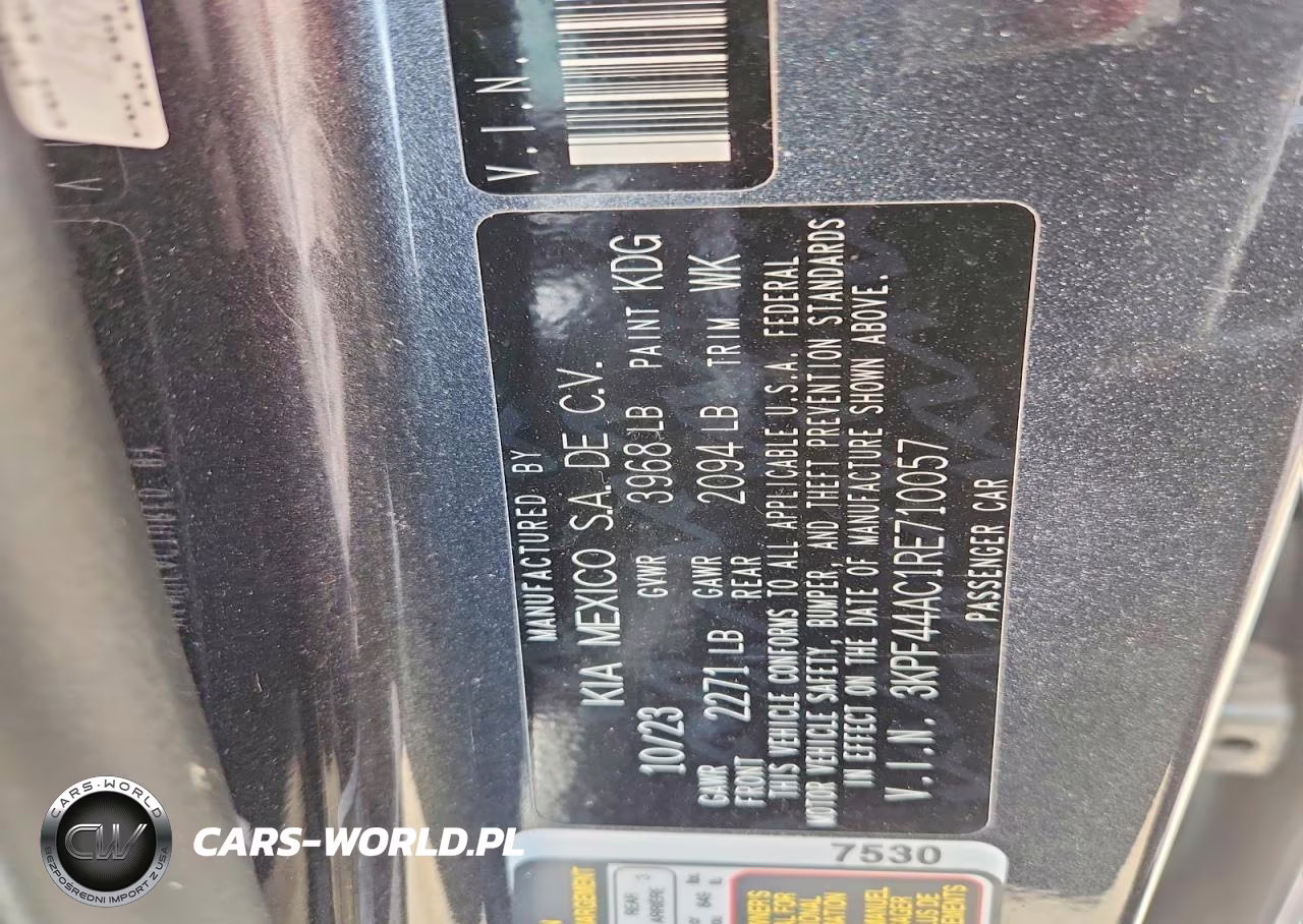 2024 Kia Forte Gt VIN:3KPF44AC1RE710057 - 12