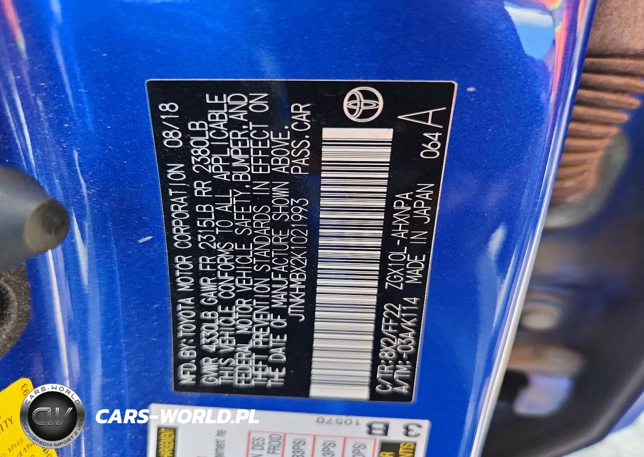 2019 Toyota C-Hr Xle VIN:JTNKHMBX2K1021993 - 14