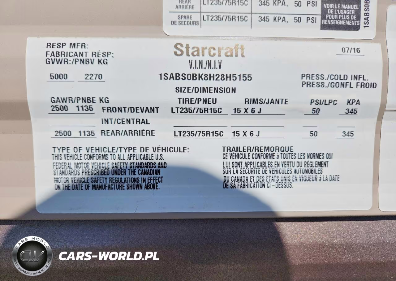2017 Starcraft Ar-One Max VIN:1SABS0BK8H28H5155 - 10