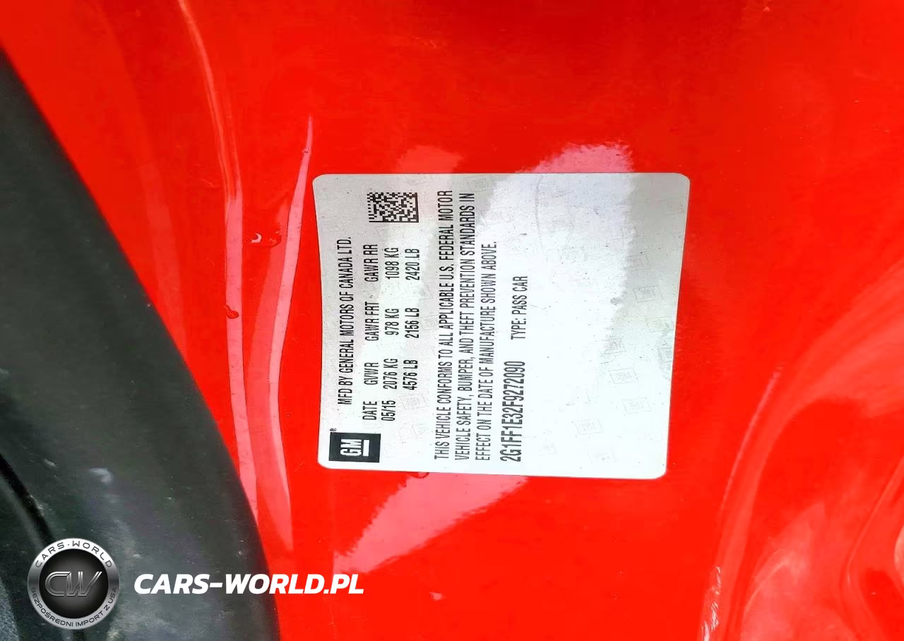 2015 Chevrolet Camaro Lt VIN:2G1FF1E32F9272090 - 13