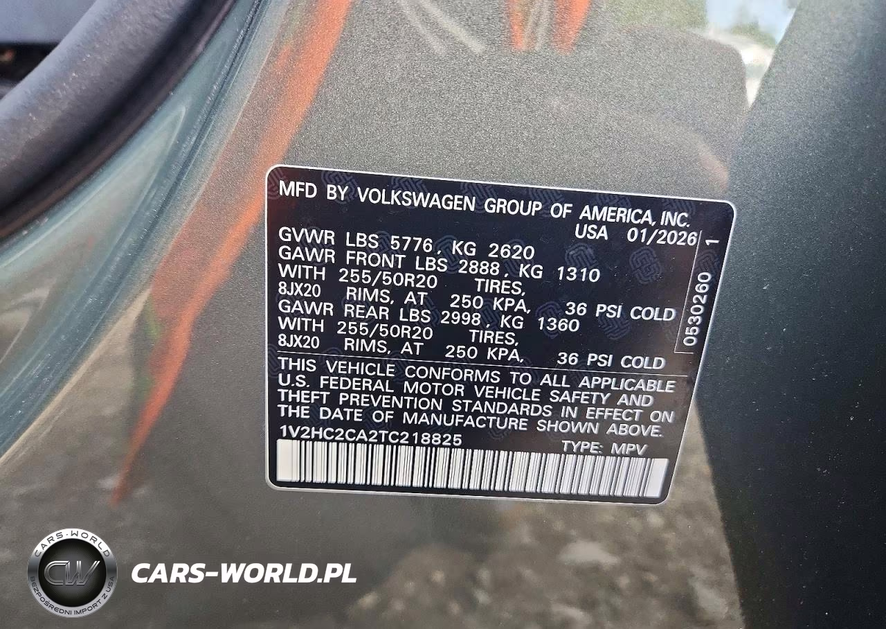 2026 Volkswagen Atlas Cross Sport Se VIN:1V2HC2CA2TC218825 - 13