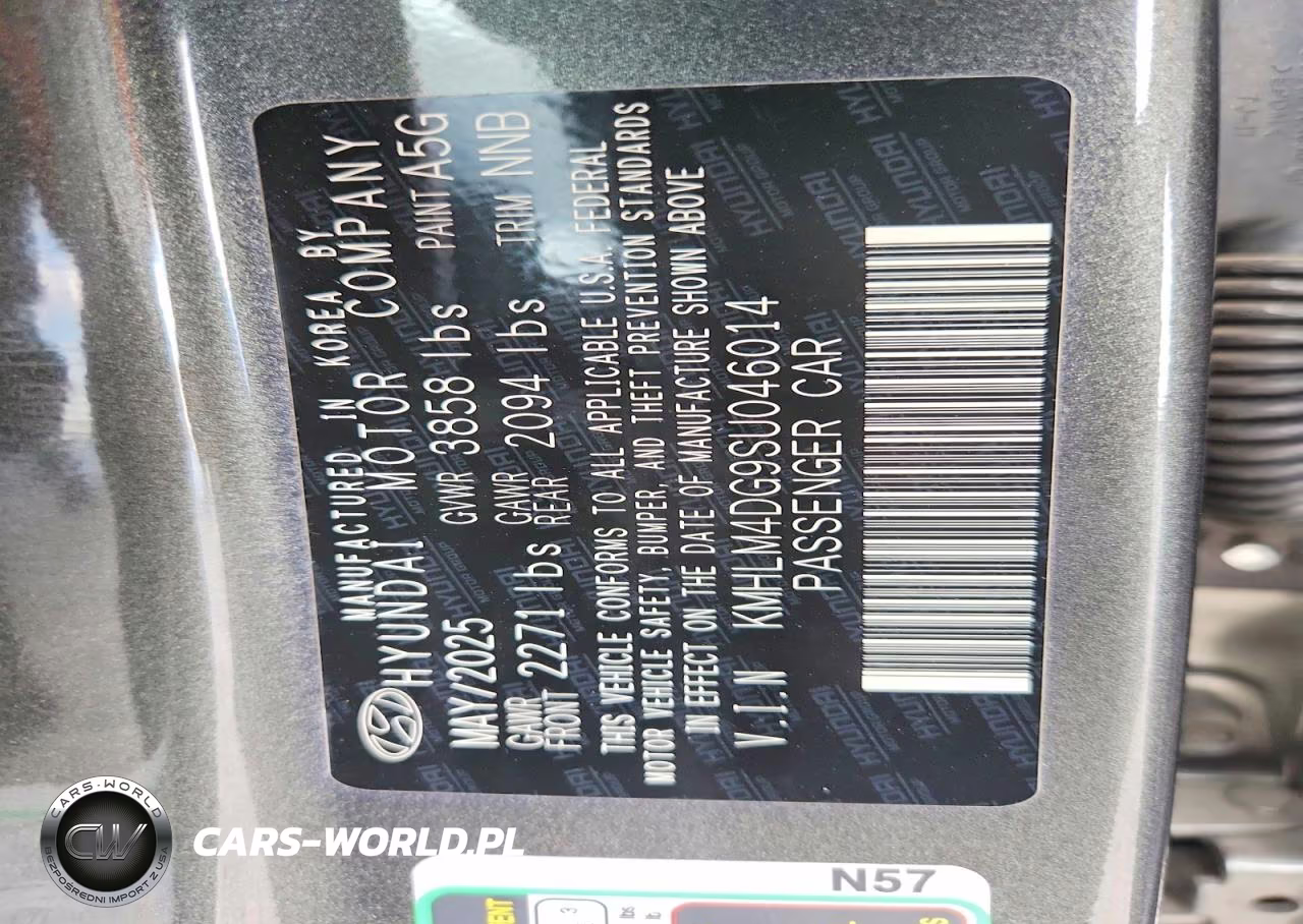 2025 Hyundai Elantra Sel Sport VIN:KMHLM4DG9SU046014 - 12