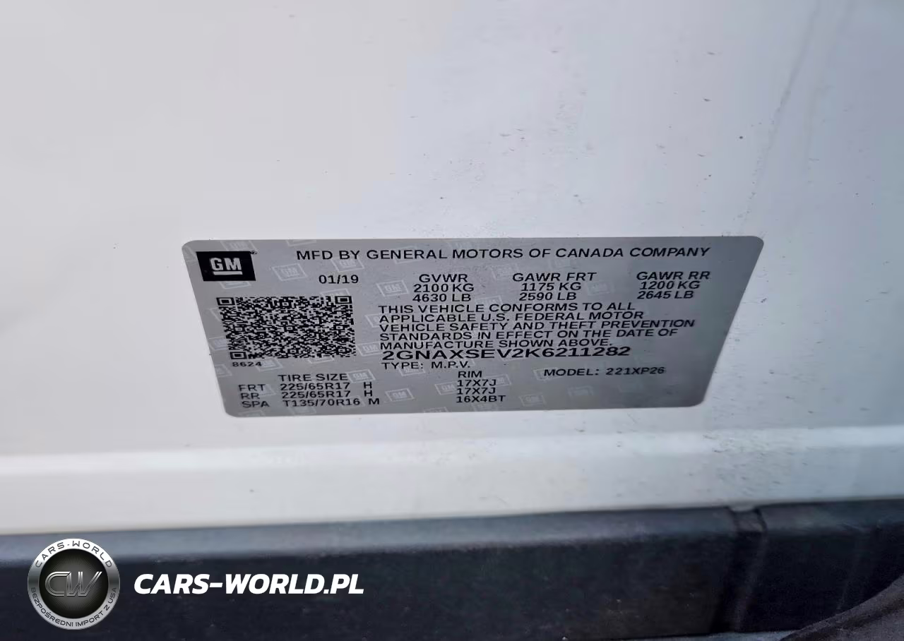 2019 Chevrolet Equinox Ls VIN:2GNAXSEV2K6211282 - 14