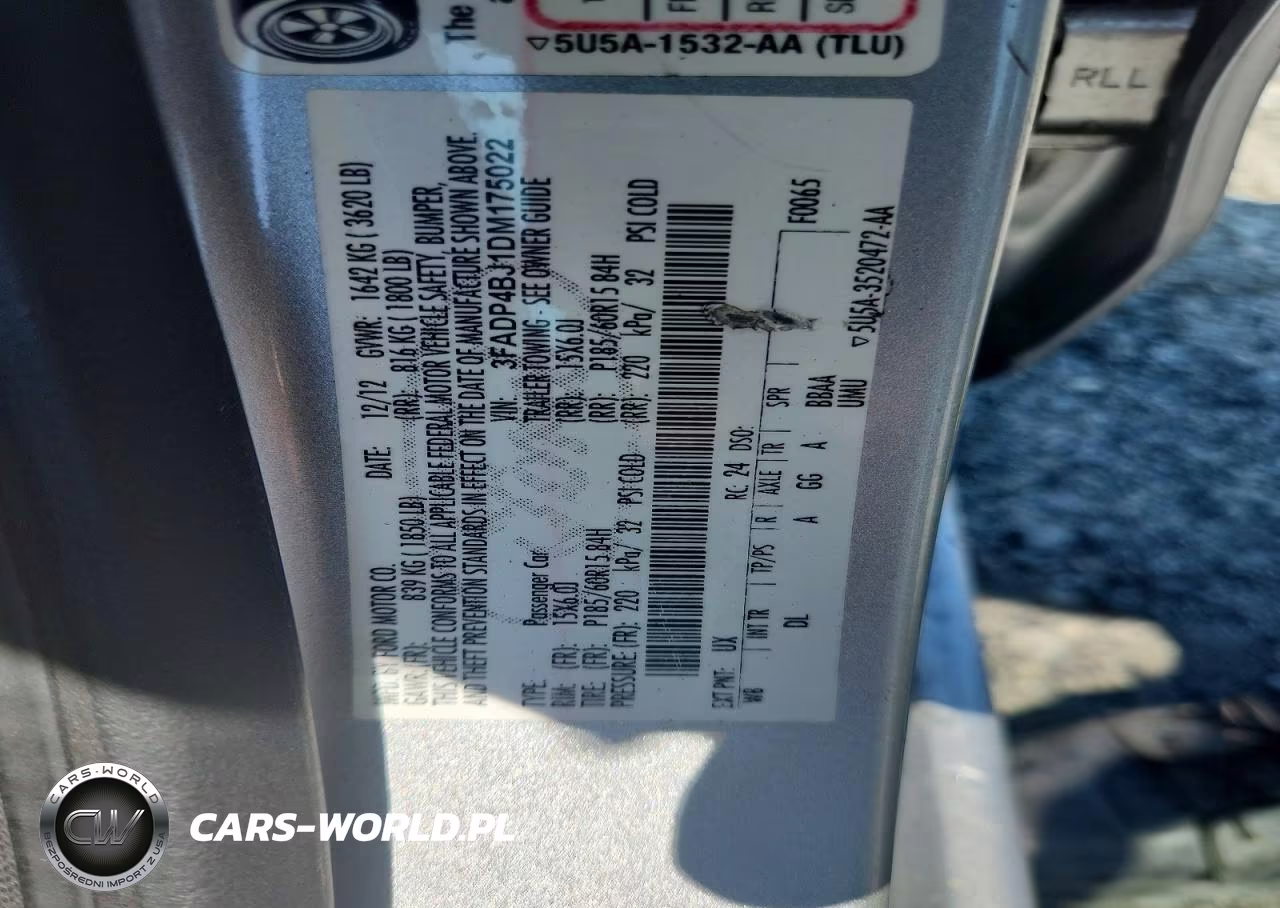 2013 Ford Fiesta Se VIN:3FADP4BJ1DM175022 - 12
