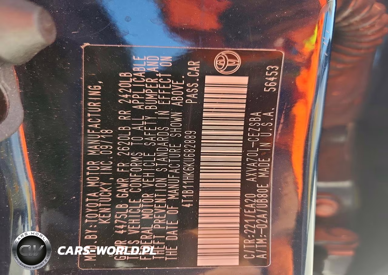 2019 Toyota Camry Se VIN:4T1B11HK6KU682889 - 13