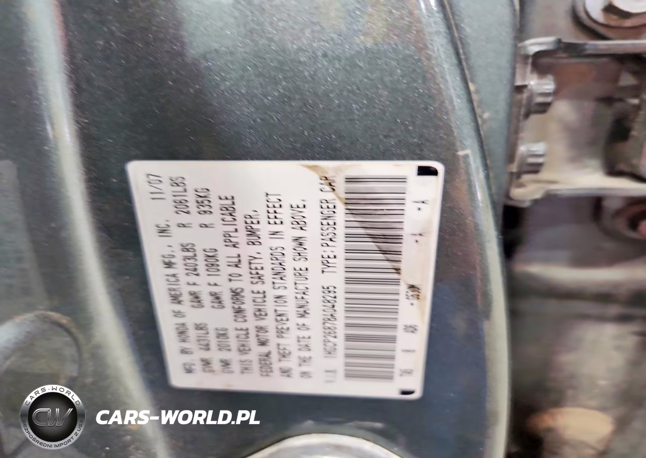 2008 Honda Accord Exl VIN:1HGCP26878A048295 - 12