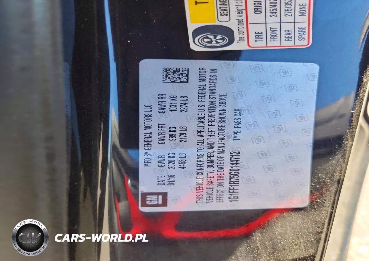 2016 Chevrolet Camaro Ss VIN:1G1FF1R75G0144712 - 12