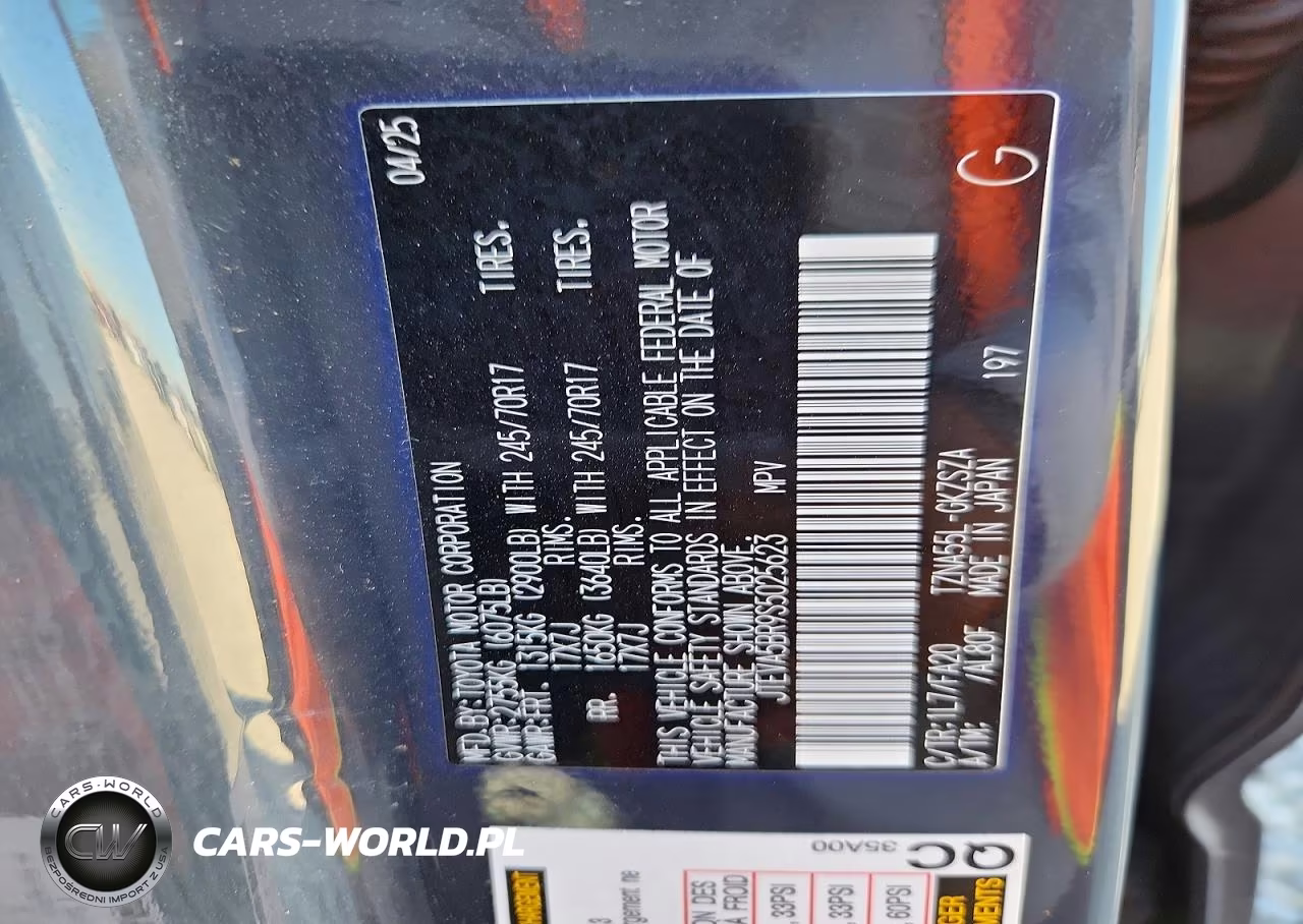 2025 Toyota 4Runner Sr5 VIN:JTEVA5BR9S5025623 - 12