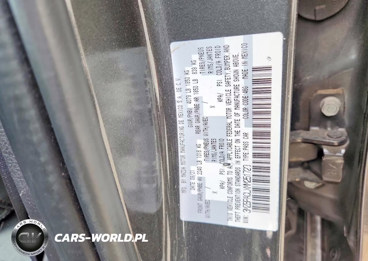 2021 Mazda 3 Preferred VIN:3MZBPACLXMM251723 - 12