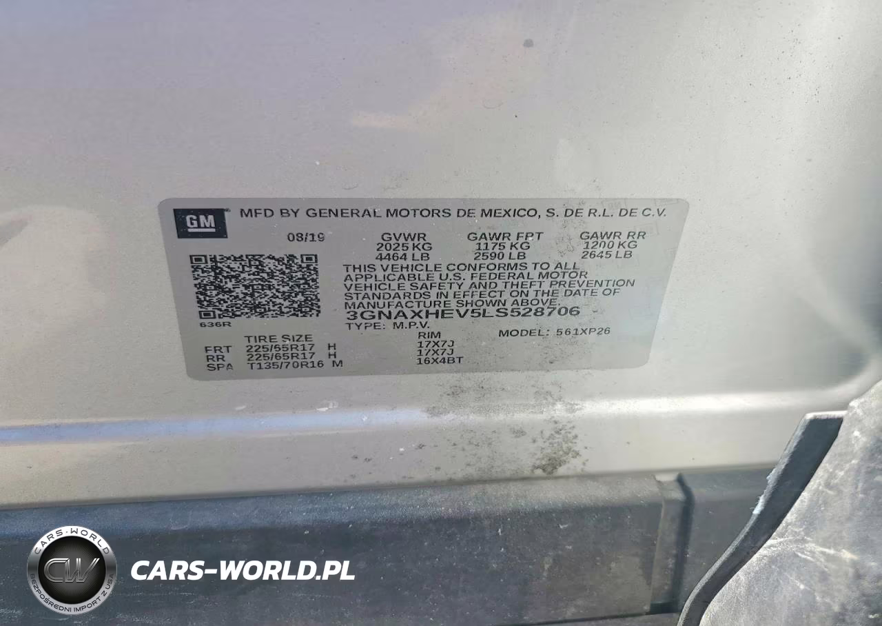 2020 Chevrolet Equinox Ls VIN:3GNAXHEV5LS528706 - 13