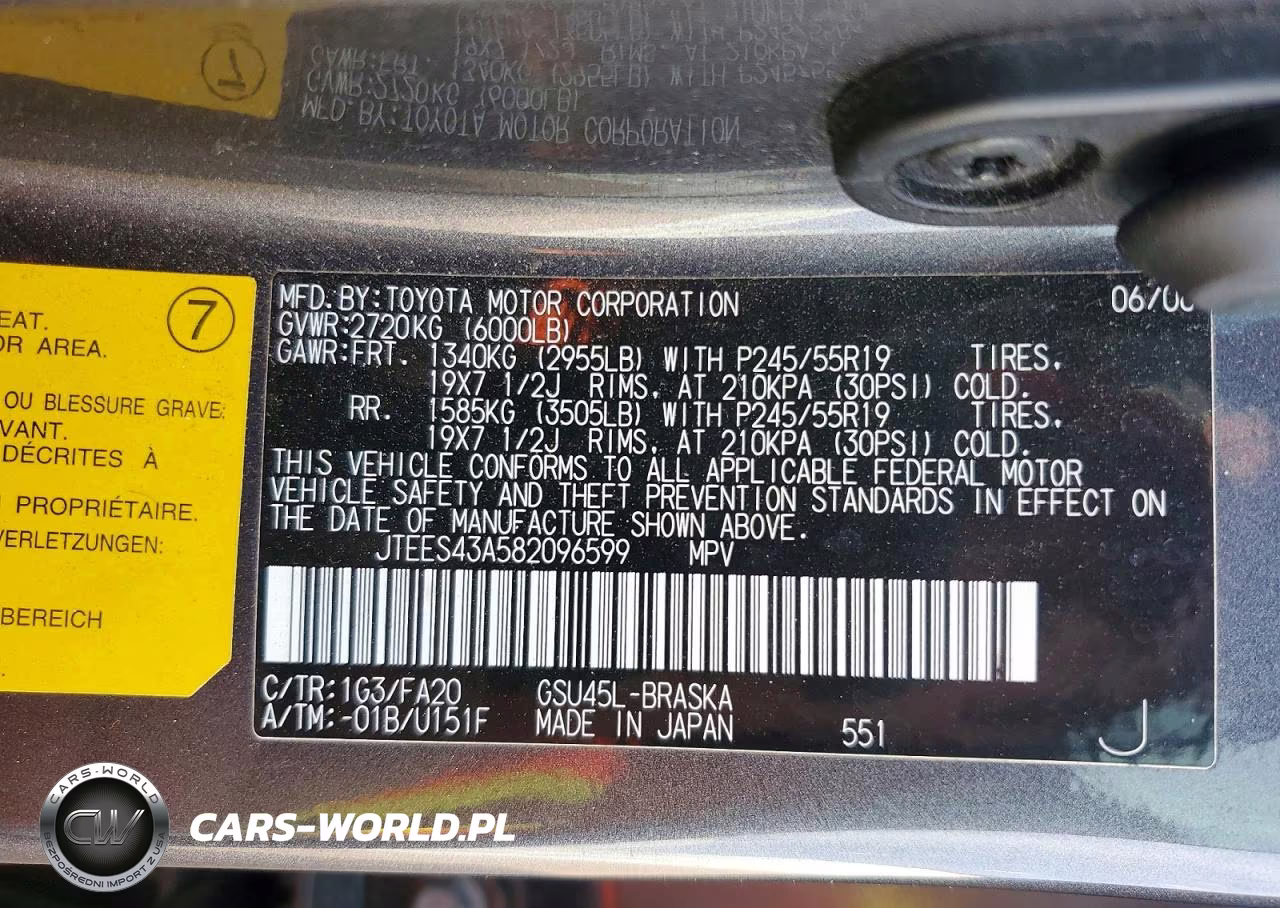 2008 Toyota Highlander Sport VIN:JTEES43A582096599 - 13