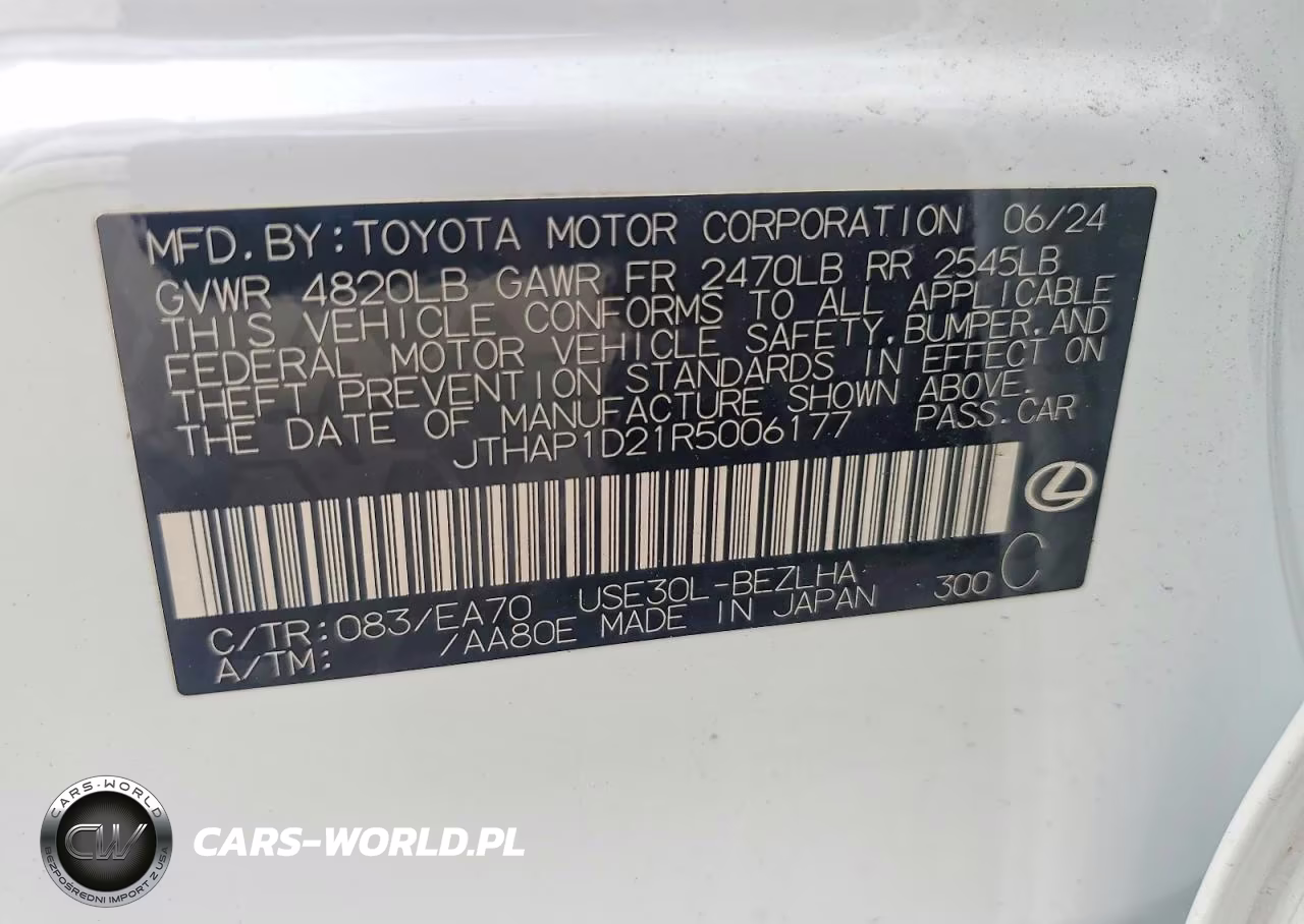 2024 Lexus Is 500 F Sport Performance Premium VIN:JTHAP1D21R5006177 - 13
