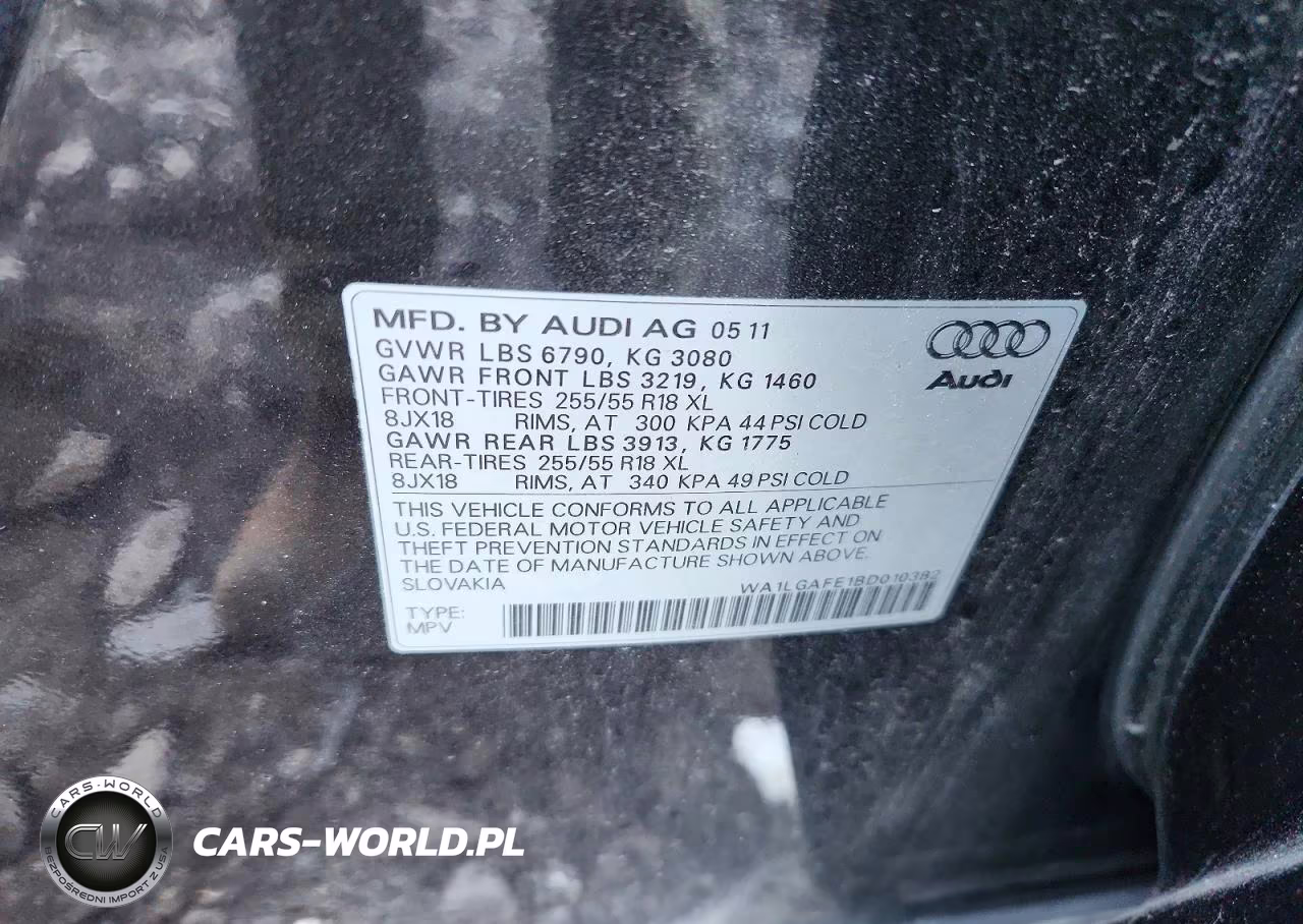 2011 Audi Q7 Premium Plus VIN:WA1LGAFE1BD010382 - 13