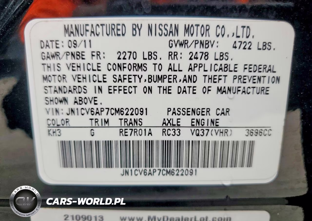 2012 Infiniti G37 Journey VIN:JN1CV6AP7CM622091 - 12