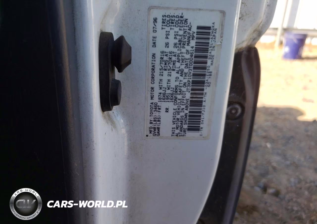1996 Toyota Rav4 Base VIN:JT3XP10V3T0004614 - 12