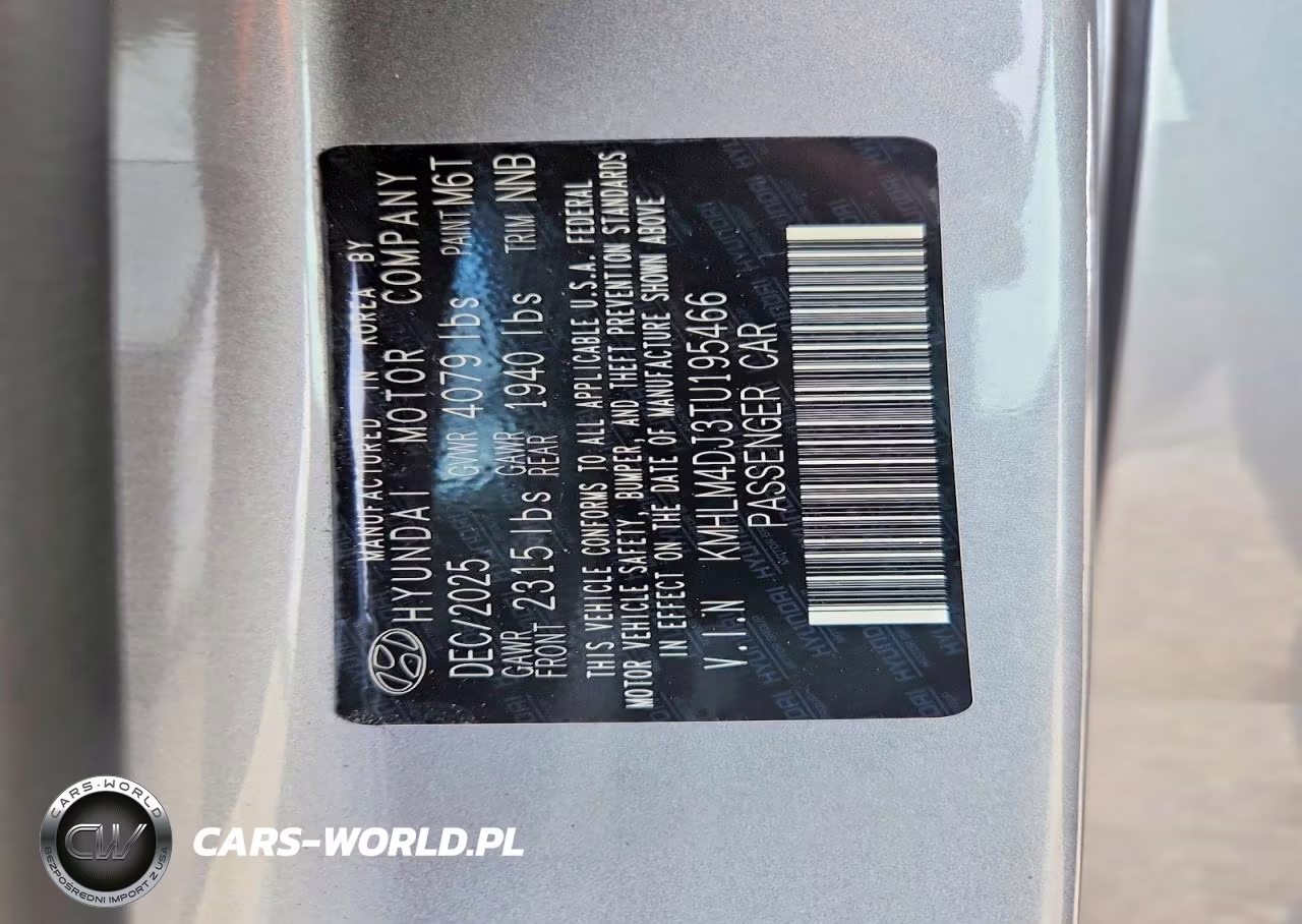 2026 Hyundai Elantra Hybrid Blue VIN:KMHLM4DJ3TU195466 - 12