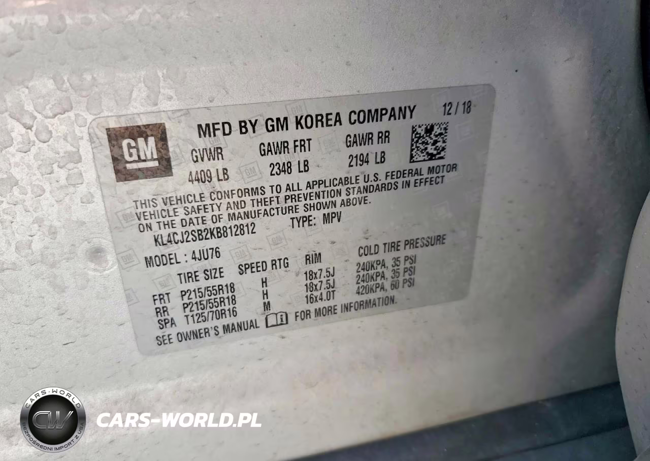2019 Buick Encore Sport Touring VIN:KL4CJ2SB2KB812812 - 13