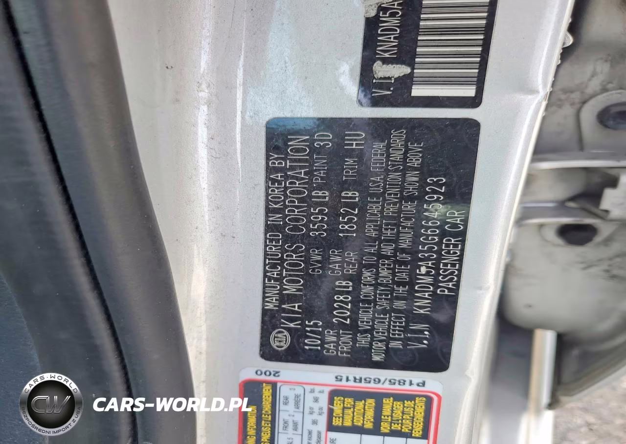 2016 Kia Rio Lx VIN:KNADM5A35G6645923 - 13