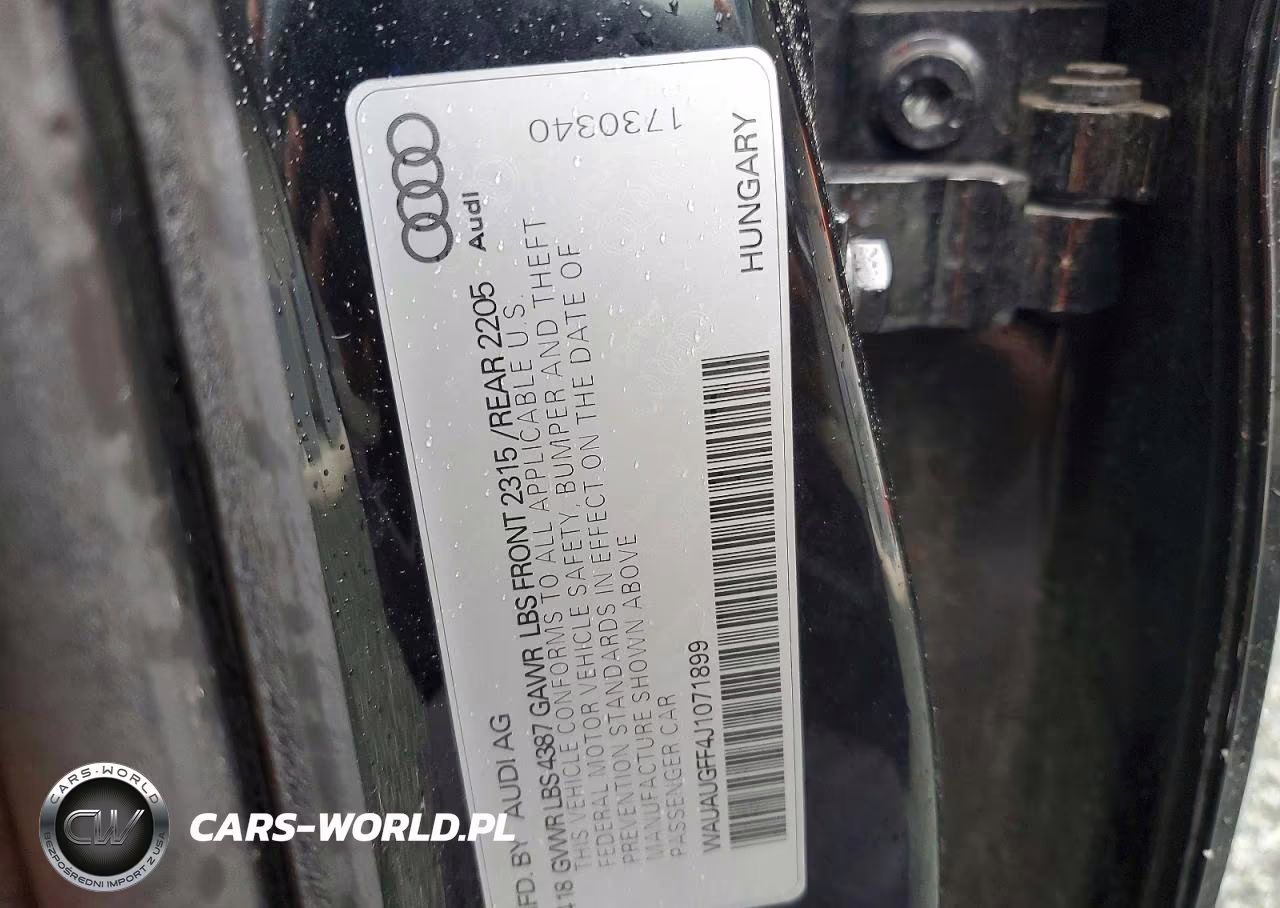 2018 Audi A3 Premium VIN:WAUAUGFF4J1071899 - 12