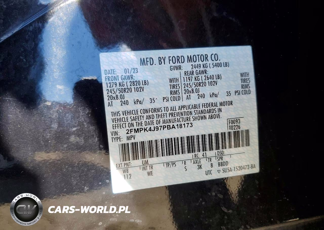 2023 Ford Edge Sel VIN:2FMPK4J97PBA18173 - 13