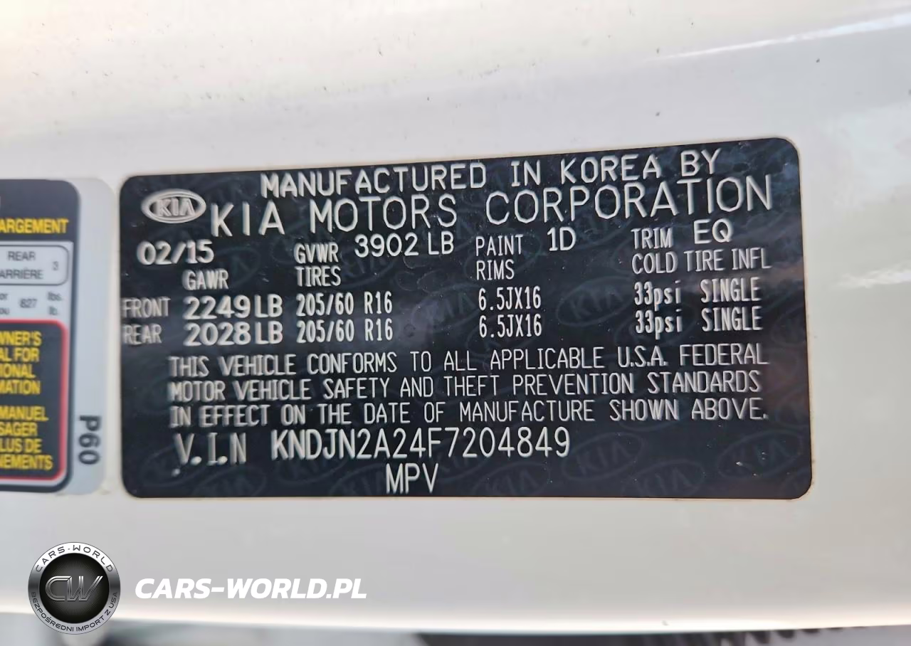 2015 Kia Soul Base VIN:KNDJN2A24F7204849 - 12