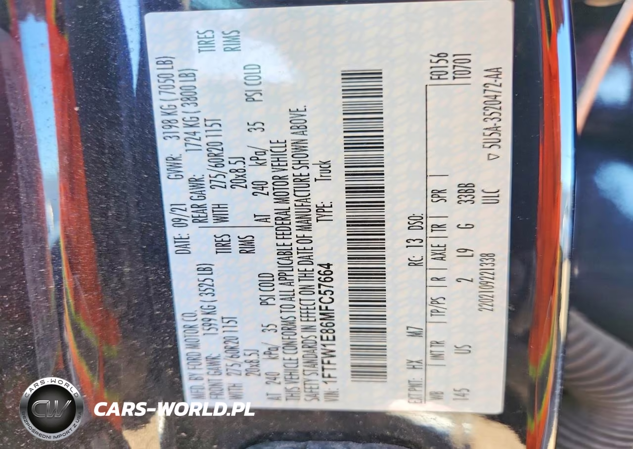 2021 Ford F150 Supercrew VIN:1FTFW1E86MFC57664 - 12