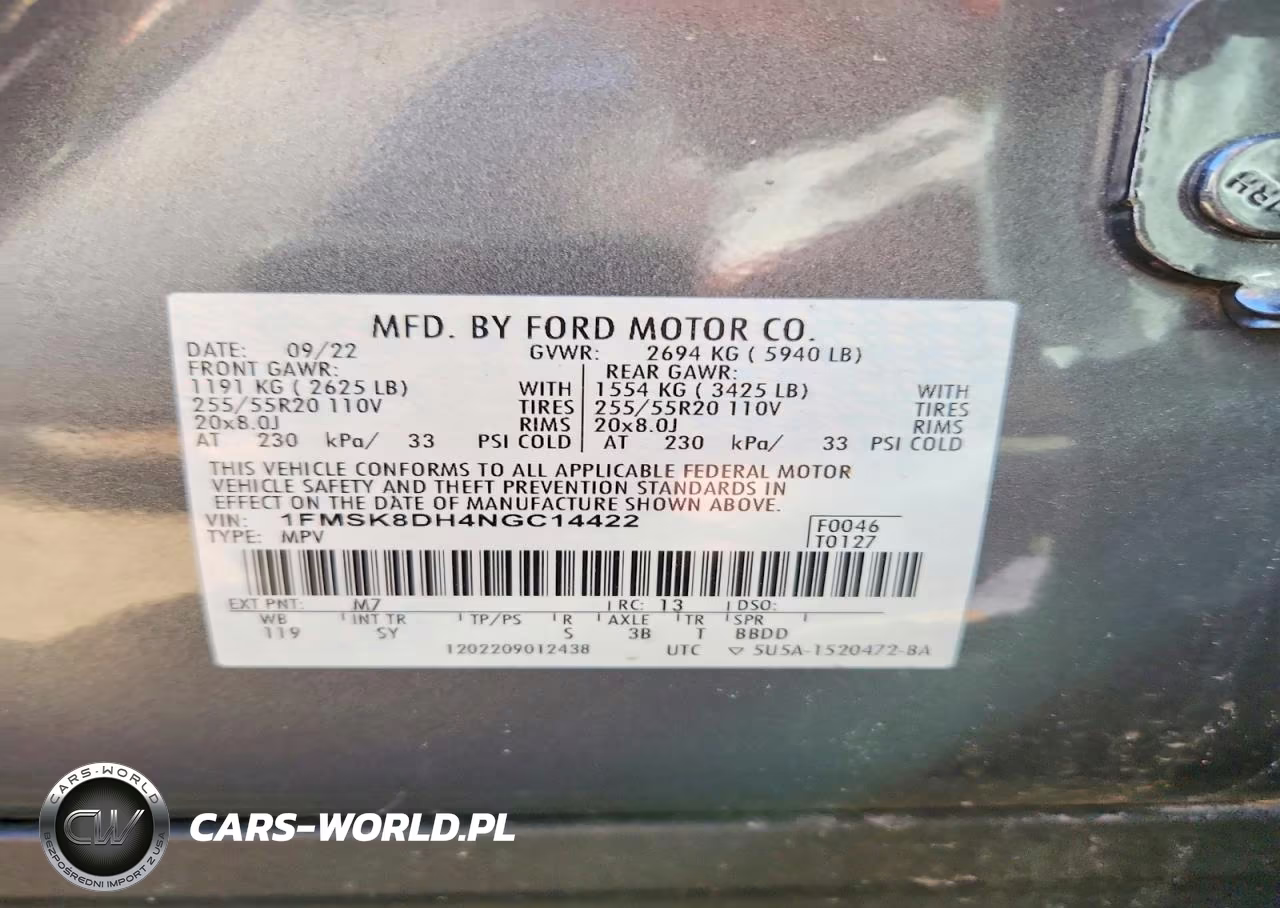 2022 Ford Explorer Xlt VIN:1FMSK8DH4NGC14422 - 13