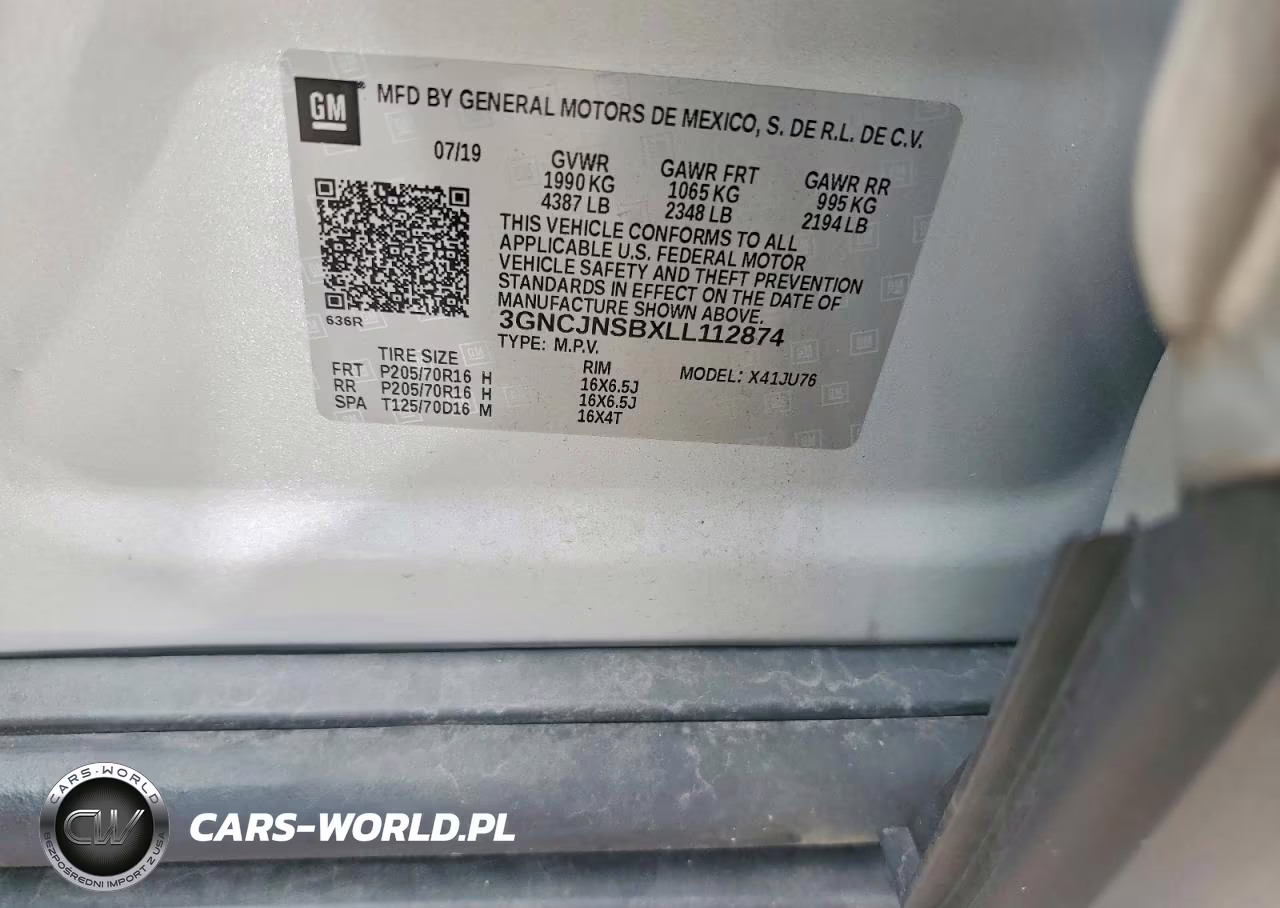 2020 Chevrolet Trax Ls VIN:3GNCJNSBXLL112874 - 14