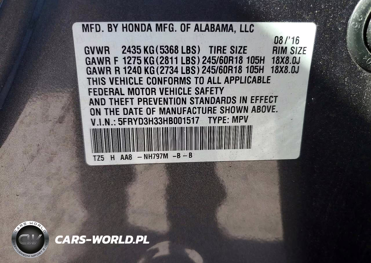 2017 Acura Mdx VIN:5FRYD3H33HB001517 - 13