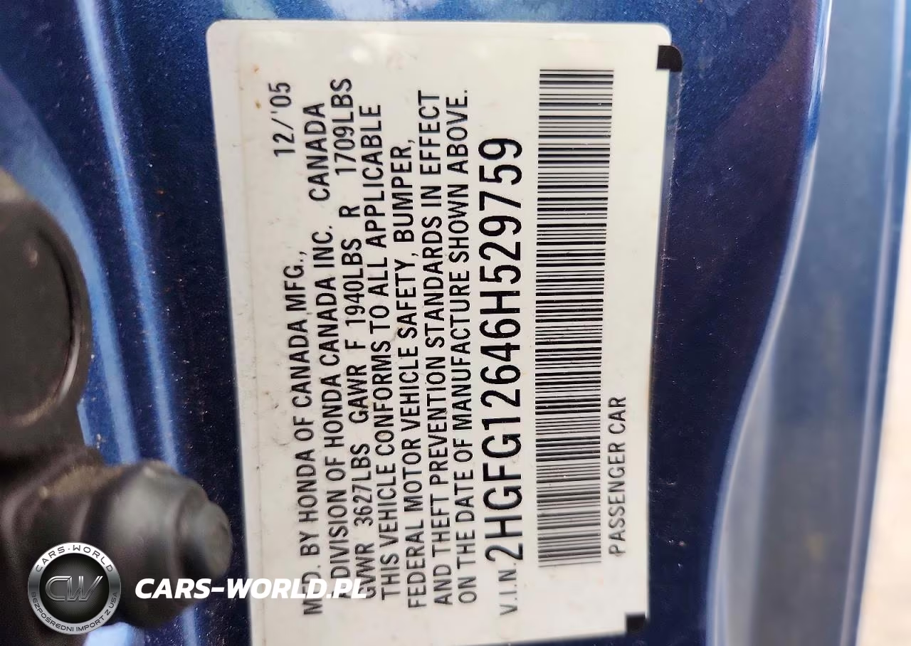 2006 Honda Civic Lx VIN:2HGFG12646H529759 - 12