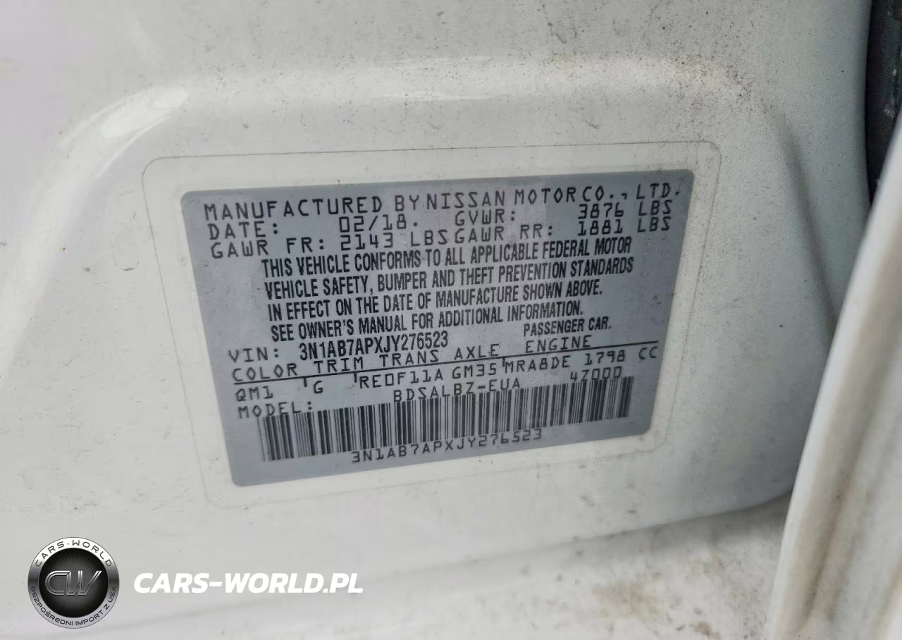 2018 Nissan Sentra S VIN:3N1AB7APXJY276523 - 12