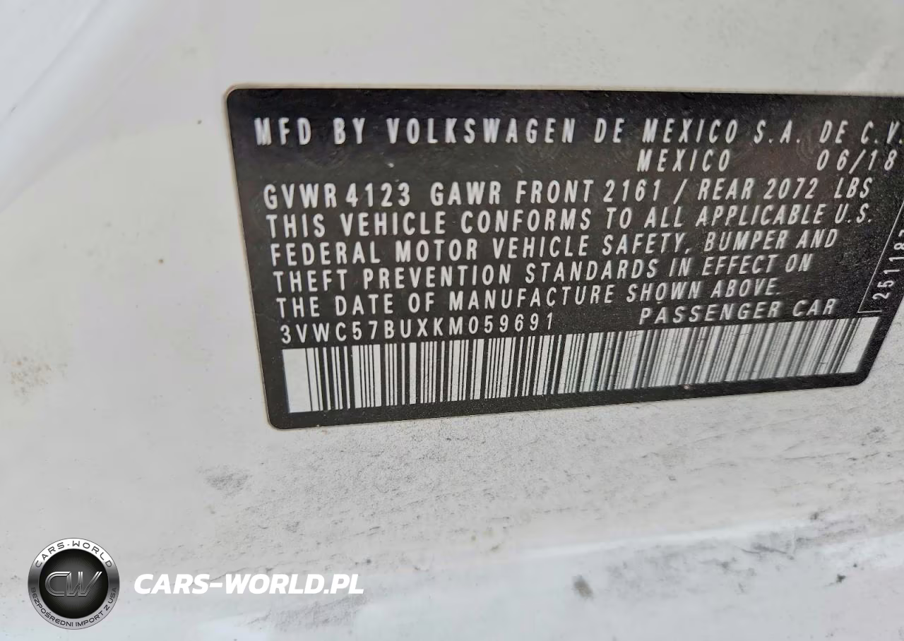 2019 Volkswagen Jetta S VIN:3VWC57BUXKM059691 - 12