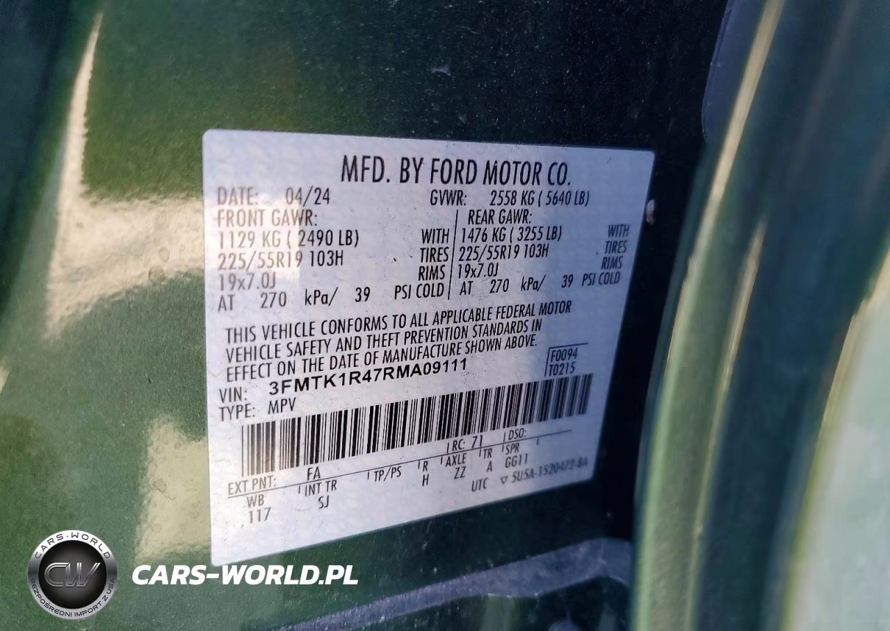 2024 Ford Mustang Mach-E Select VIN:3FMTK1R47RMA09111 - 13