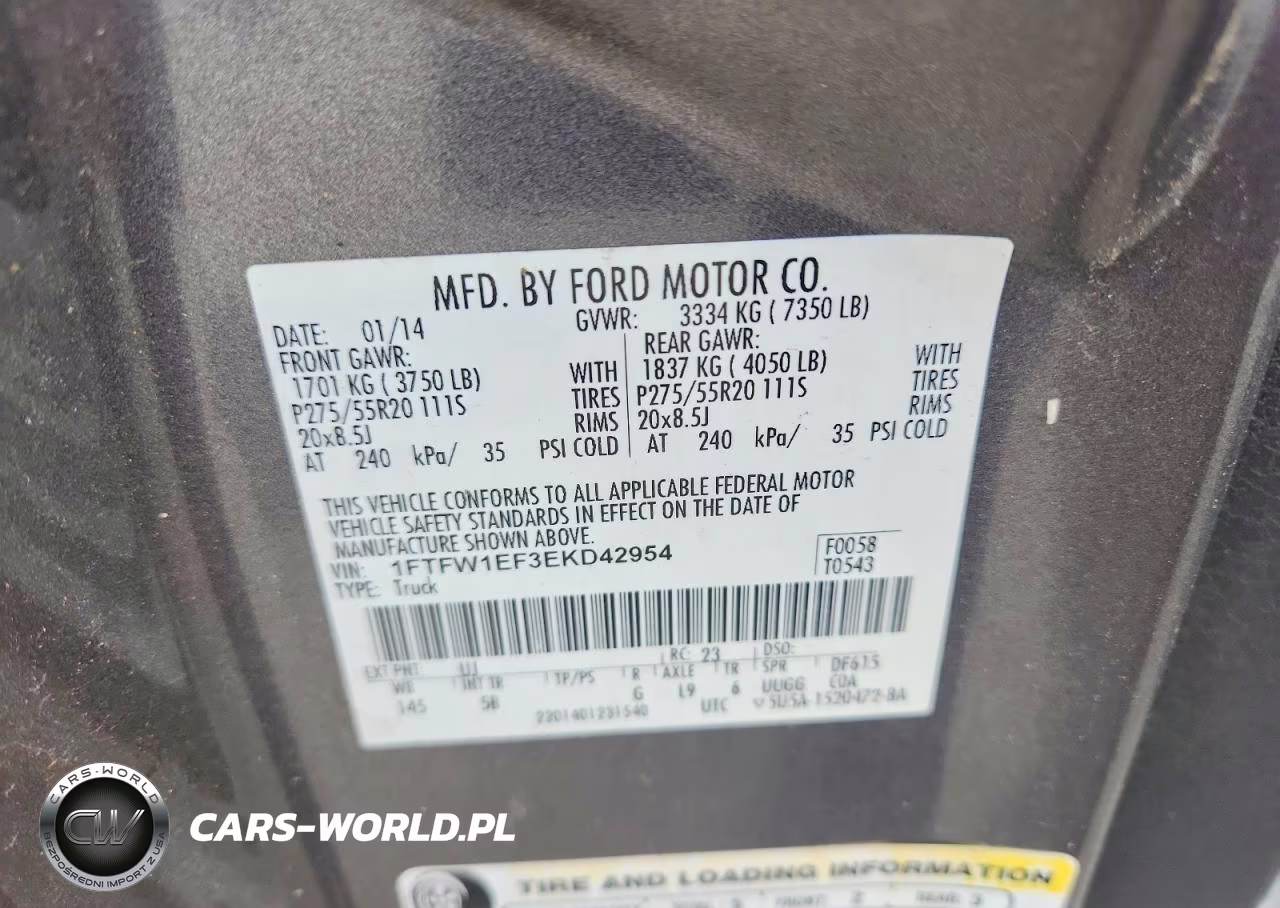 2014 Ford F150 Rousch VIN:1FTFW1EF3EKD42954 - 12