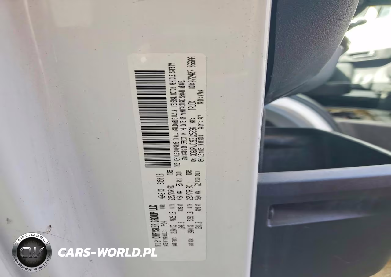 2014 Ram Promaster 3500 3500 High VIN:3C6URVJD2EE125836 - 13